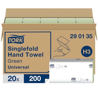 tork extra soft singlefold kéztörlő 1 réteg zöld