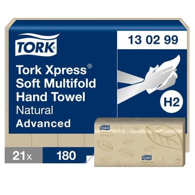 tork xpress® soft natúr multifold kéztörlő